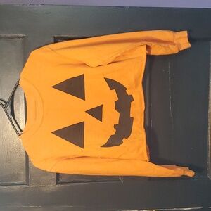 Jack O Lantern Crop Sweater